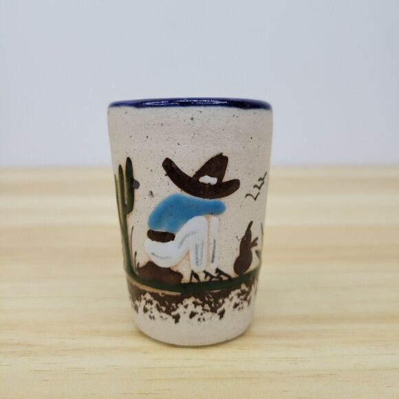 Vintage Tonala Mexico Pottery Shot Glass - Picture 12 of 12
